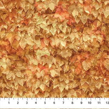 Autumn Leaves Layered Leaves Light Rust  DP28059-37